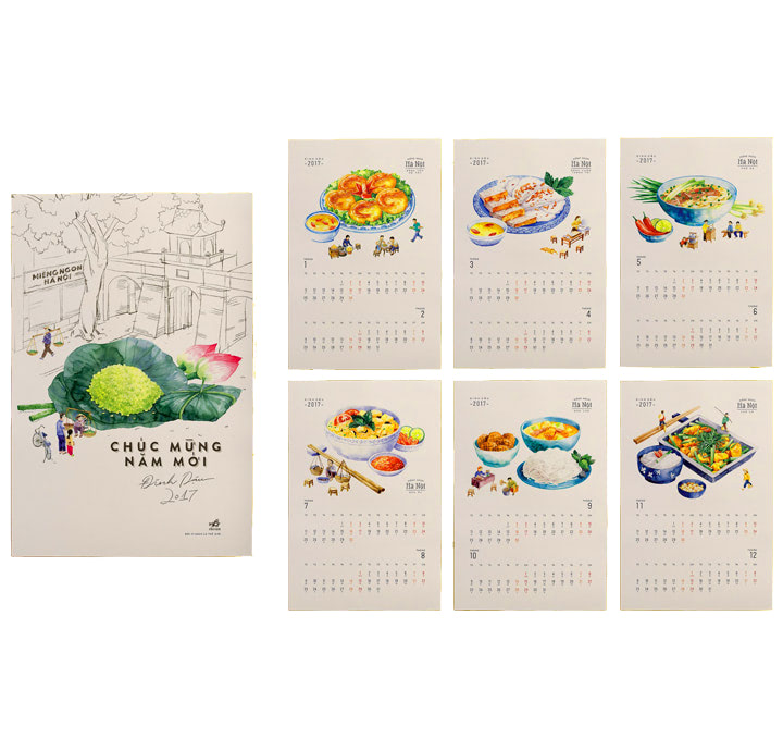 MẪULỊCH TREO TƯỜNG 7 TỜ IN HÌNH ẢNH
