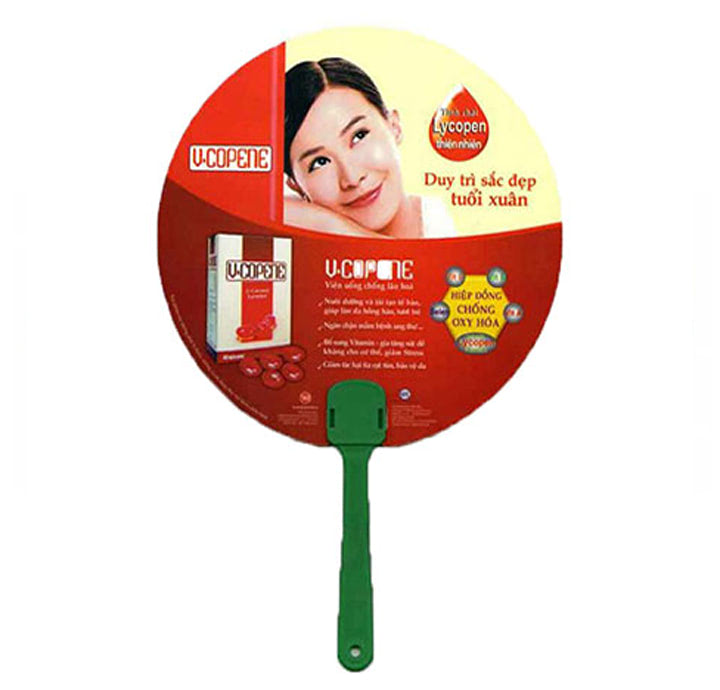 MẪU QUẠT NHỰA CẦM TAY QUẢNG CÁO SẢN PHẨM