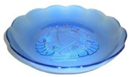 DĨA 3 CON TÔM INDO 22,2cm