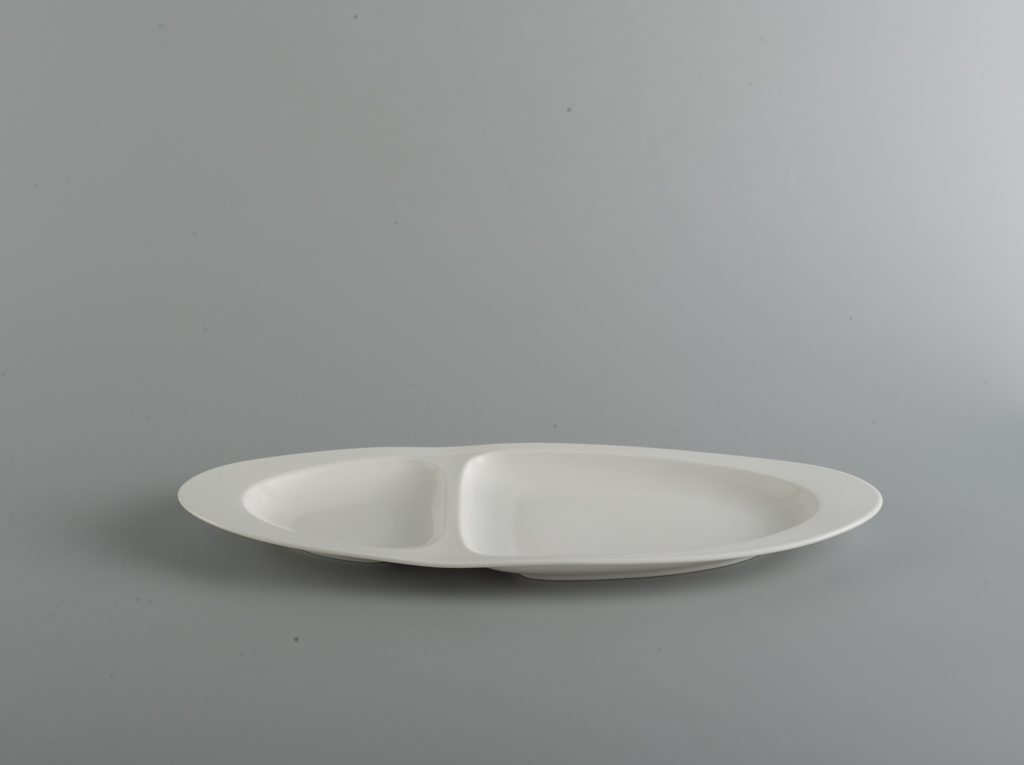 DĨA OVAL HAI NGĂN 40cm GOURMET LY'S HORECA