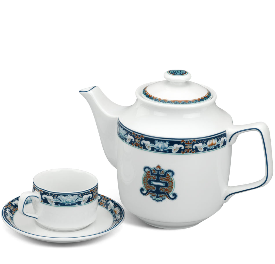 BỘ TRÀ 0.7L JASMINE PHÚC LỘC THỌ TẶNG TÂN GIA HỢP PHONG THỦY